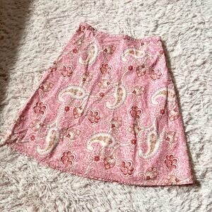 Tommy Hilfiger Paisley Barbie Feminine Girly Coquette Cottage Core Prairie Skirt